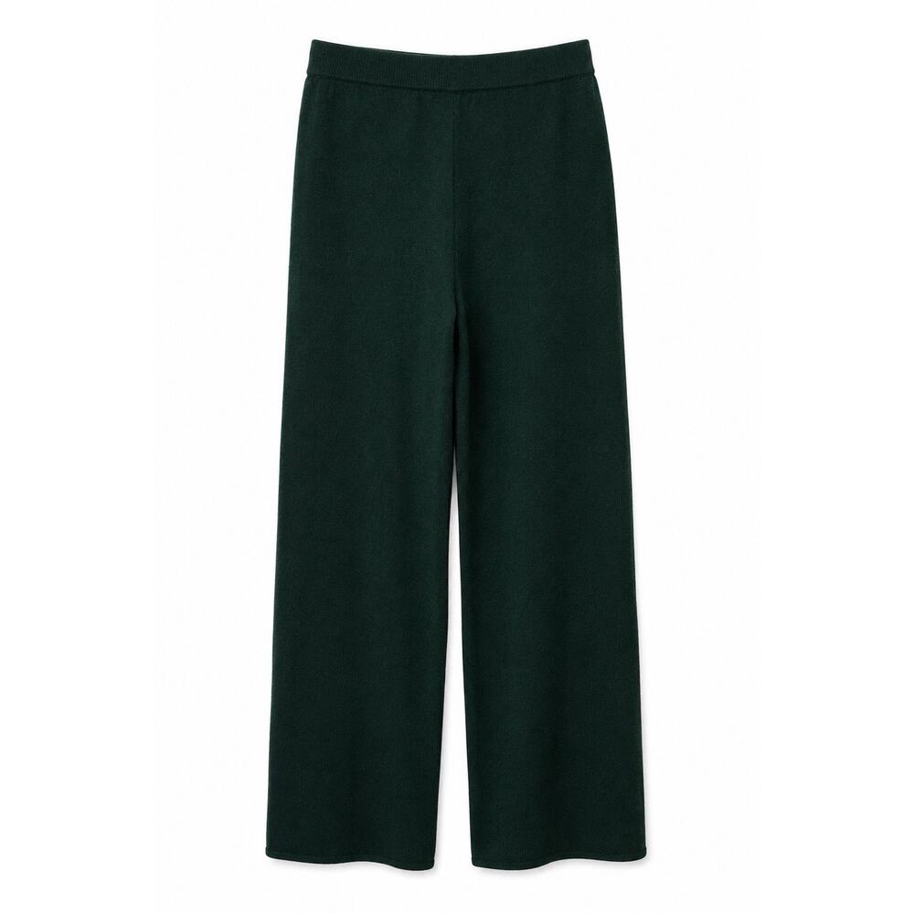 Vintage St. John Collection by Marie Gray Forest Green Santana Knit Pants USA 8